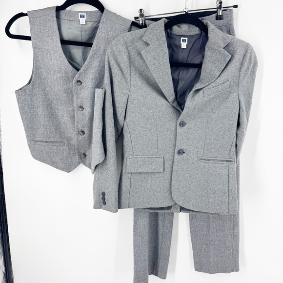 Janie and Jack Other - ✅ JANIE AND JACK BOYS GREY WOOL 3 PIECE SET PANT, JACKET AND VEST SIZE 12